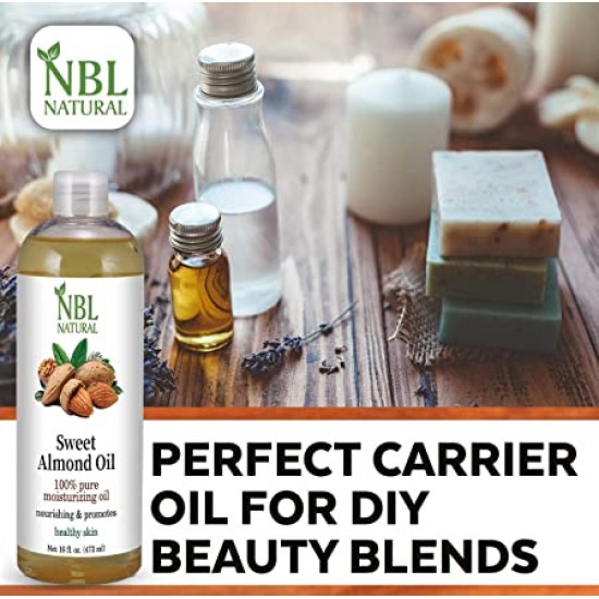 NBL Natural Sweet Almond Oil for Skin or Almond Oil for Hair